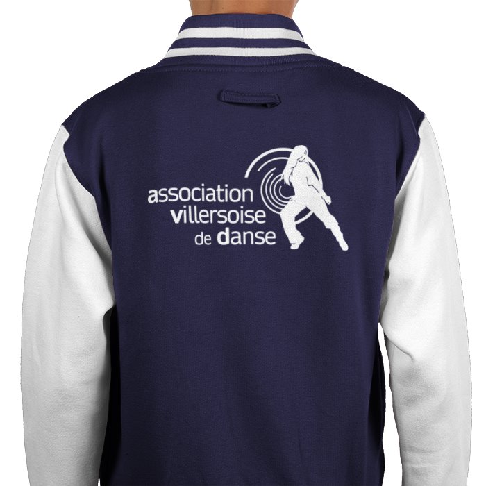 Veste Teddy Adulte Bleue marine – Image 4