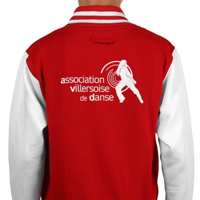 Veste Teddy Adulte Rouge – Image 3