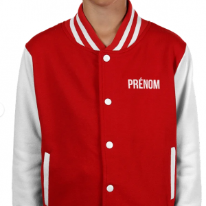 Veste Teddy Enfant Rouge