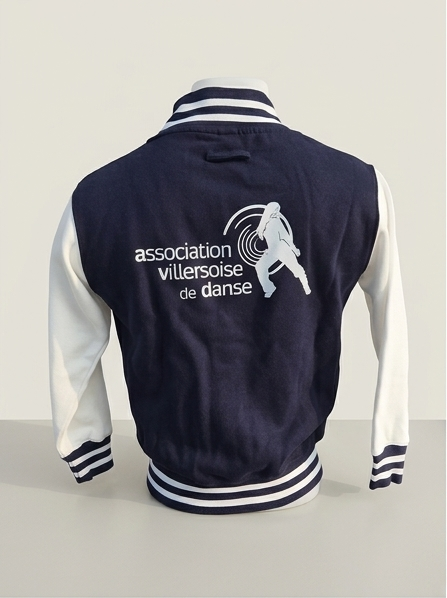 Veste Teddy Adulte Bleue marine – Image 2
